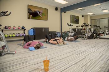 Fitness studio at the heights apartments near eastwood towne center